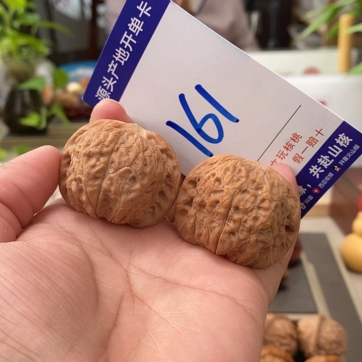 把件文玩核桃38.5全品血麒麟161号