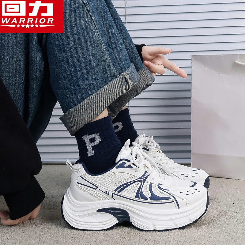 回力老爹鞋女厚底百搭运动鞋女款2025春季新款潮流时尚增高休闲鞋