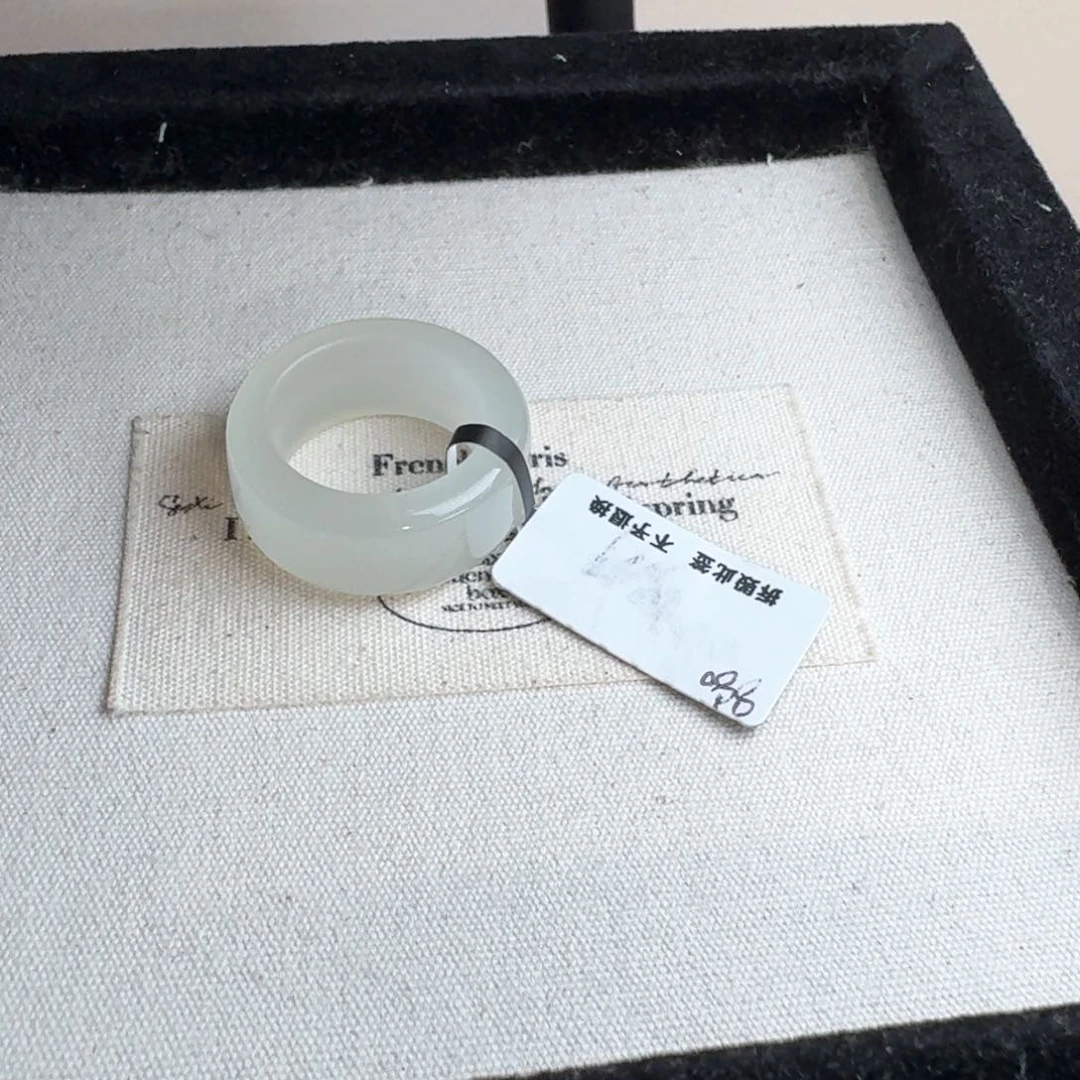 和田玉戒指未镶嵌漫*子