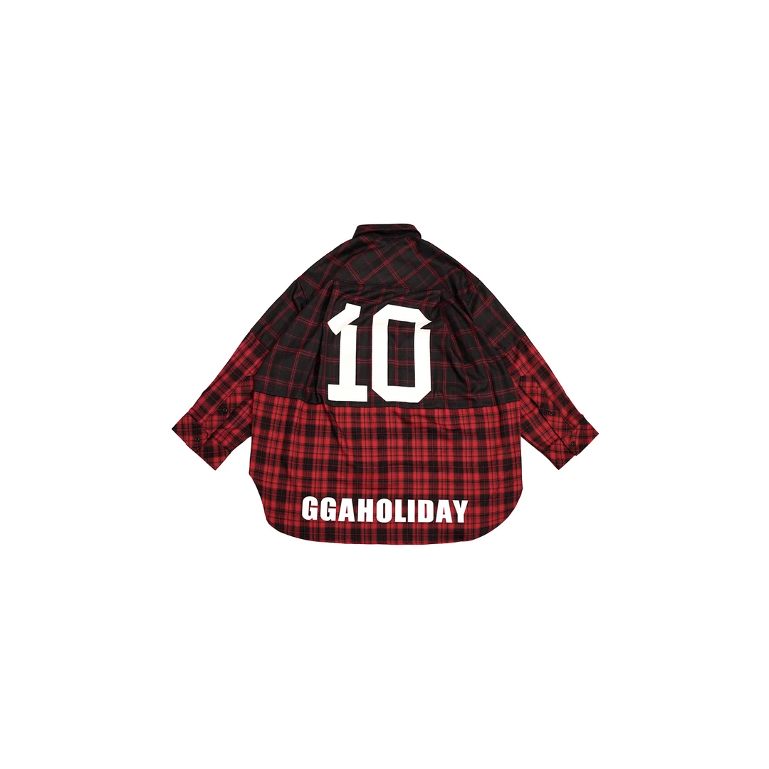 25早春新款轻奢高级感时尚休闲复古宽松潮流格子百搭衬衫-151153