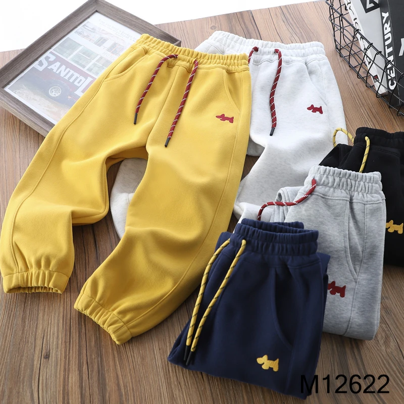 春季 儿童双面棉卫裤男童卫裤休闲百搭运动裤12622