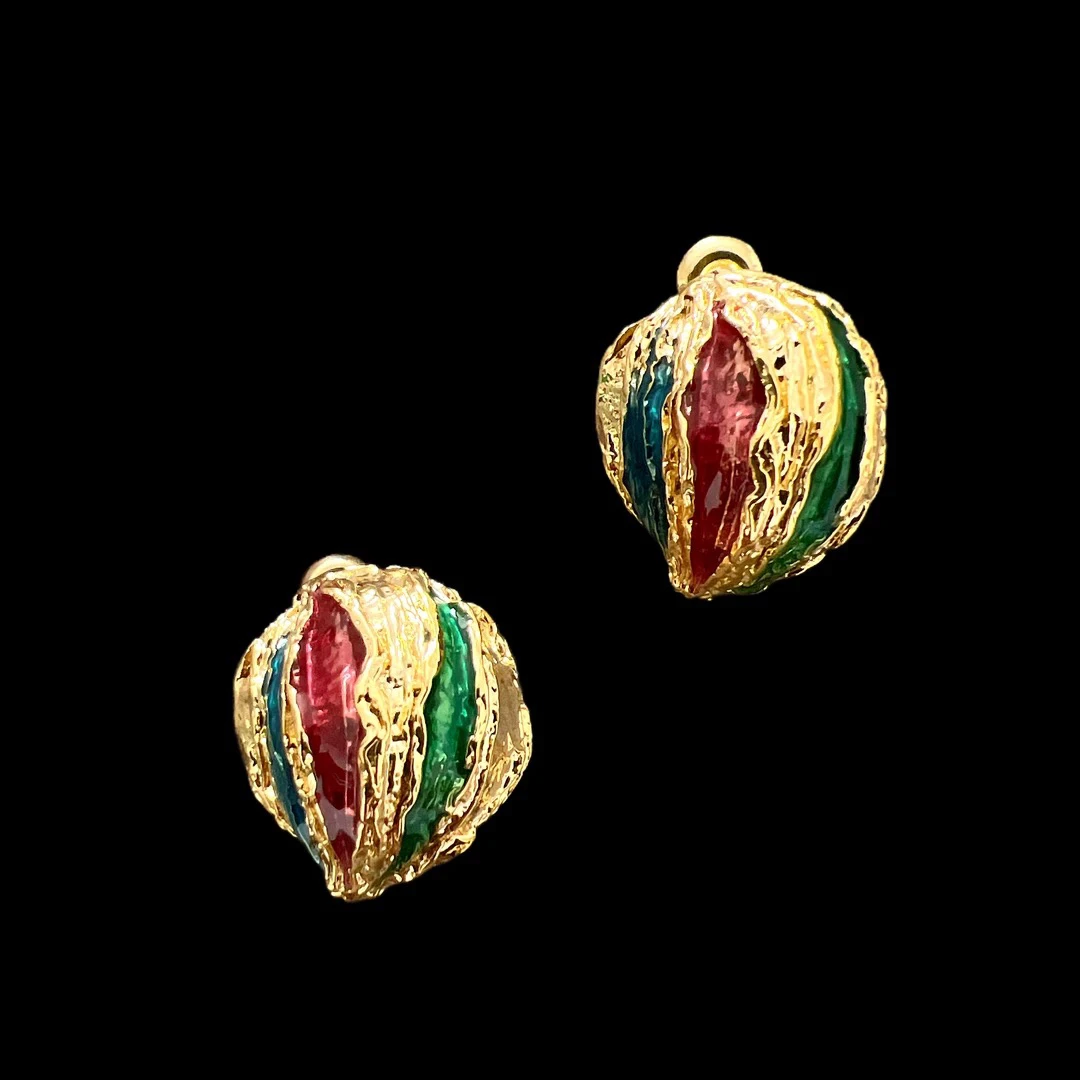 铜合金耳饰 F1237时尚手作耳钉孤品