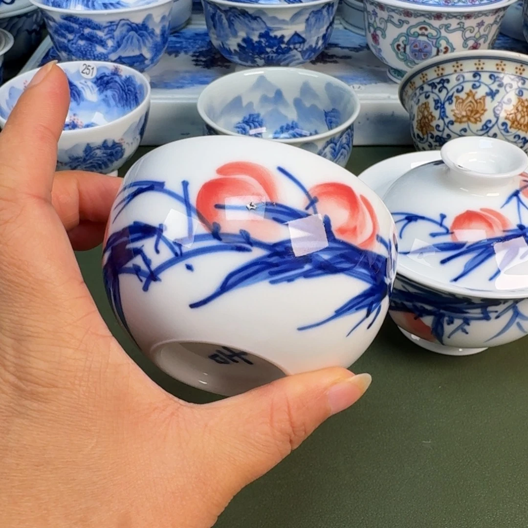 景德镇纯手绘茶具圆圆212