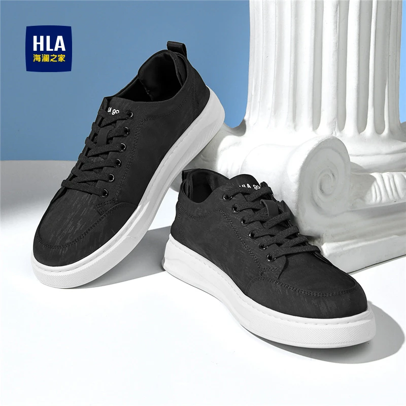 HLA/海澜之家男鞋新款秋冬时尚舒适休闲保暖布鞋耐磨轻便百搭男士