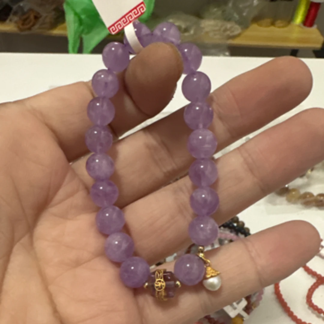 紫水晶9mm左右手串A205
