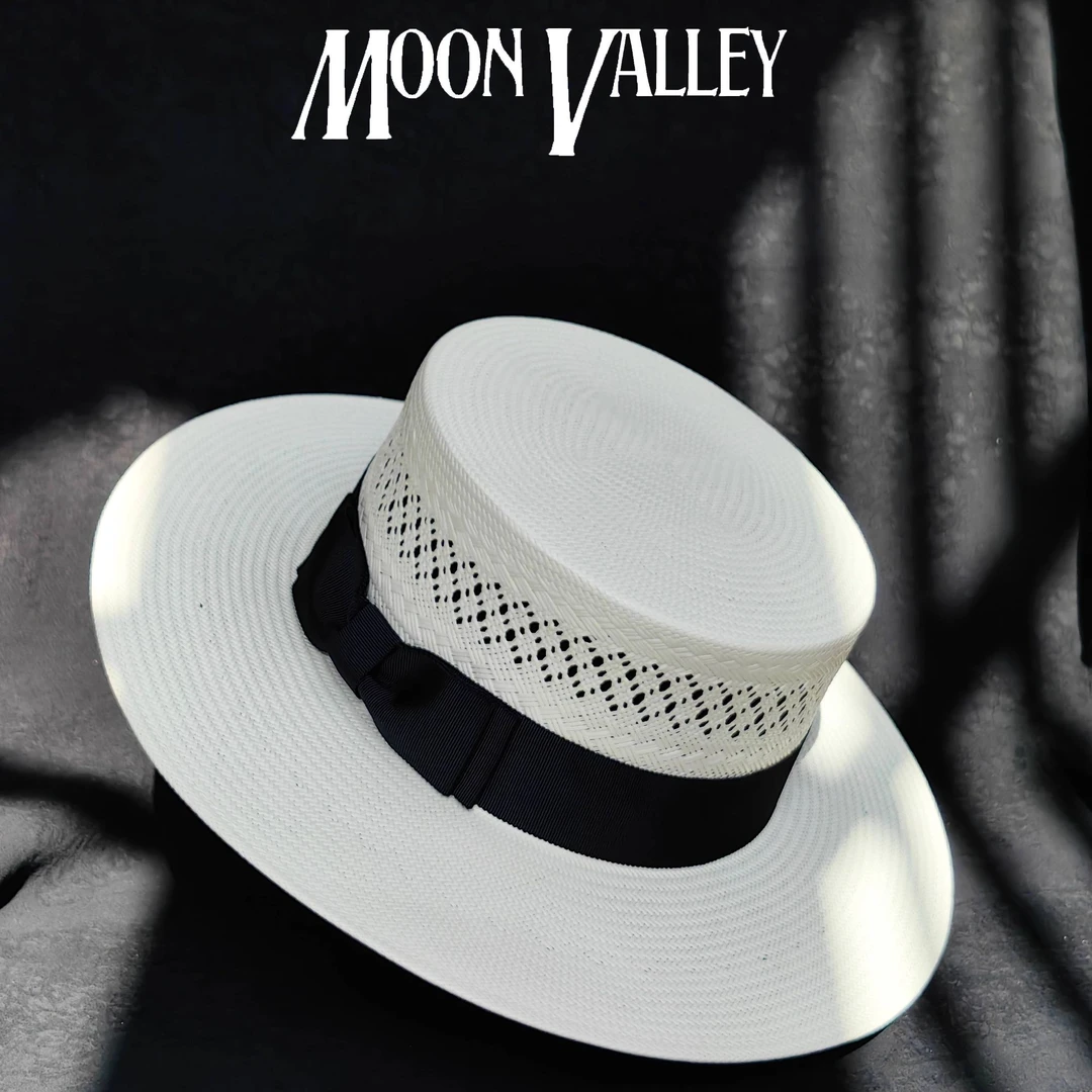 Moon Valley 手工通花编织进口上蜡三分草外单康康礼帽 MV6769