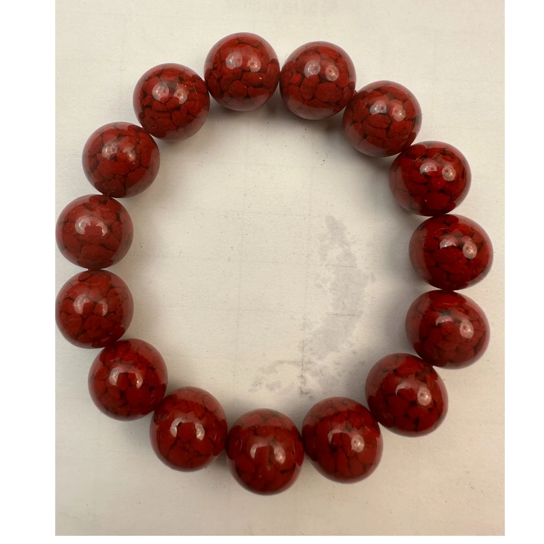 天然辰砂【闪购商品】朱砂晶体砂手串Z01