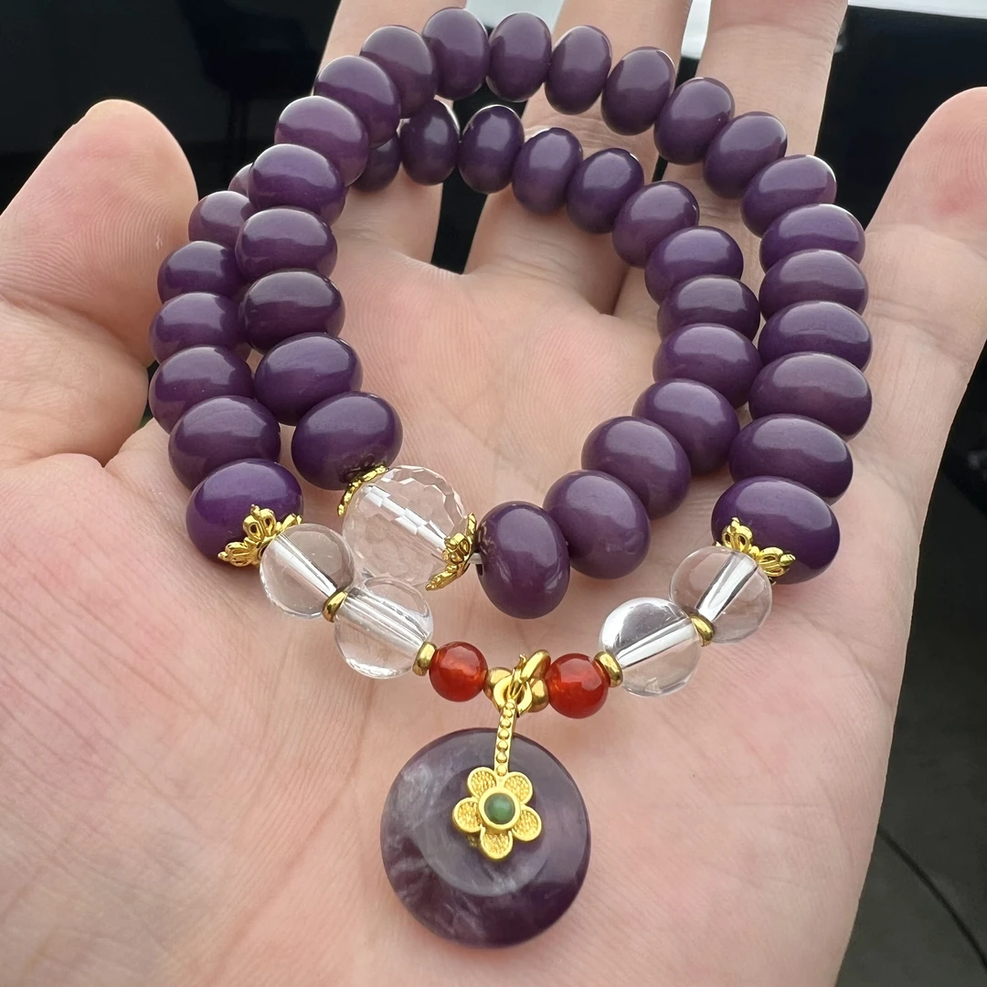 JG0009 紫菩提双圈手串 无礼盒