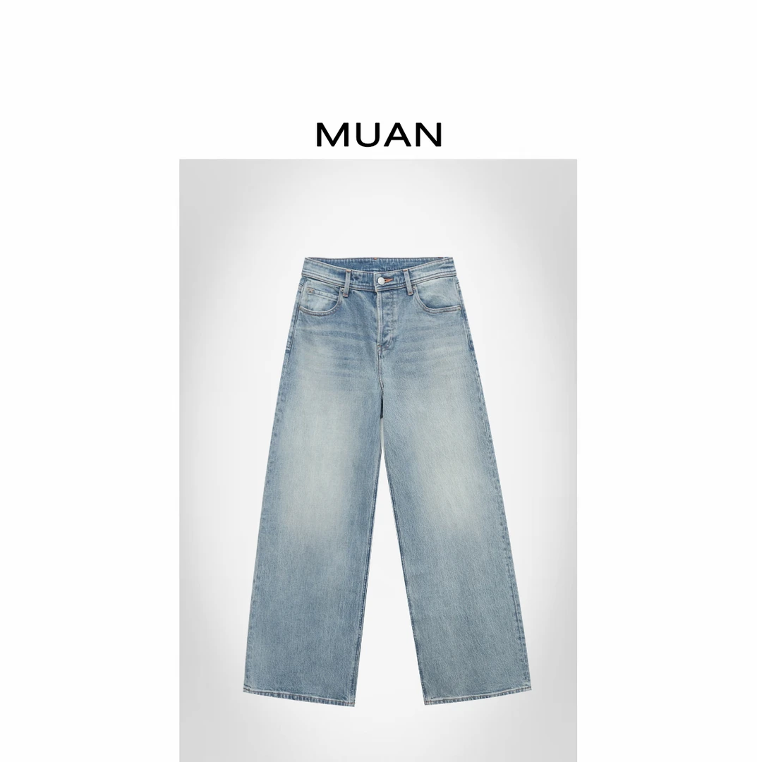 木岸MUAN：《意大利牛仔》定制意大利进口树皮皱牛仔长裤CQ-NM-916