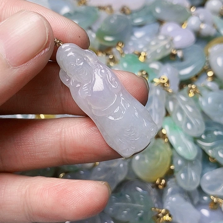 翡翠未镶嵌颈饰天然A货翡翠