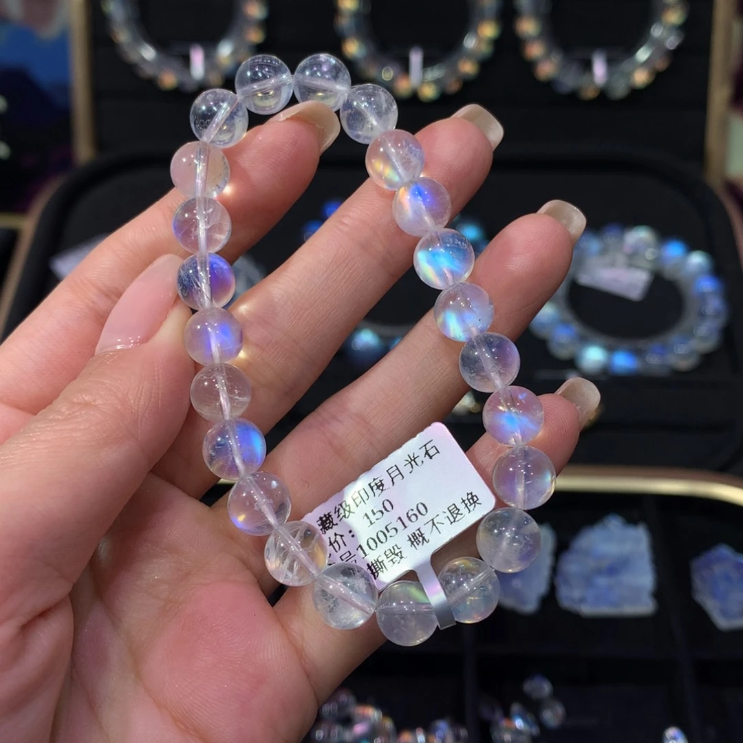 月光石手链8未镶嵌诗***姐