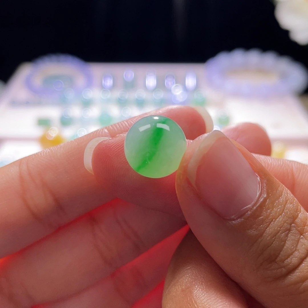 散珠翡翠展示链接勿拍缅甸翡翠a货卡10+