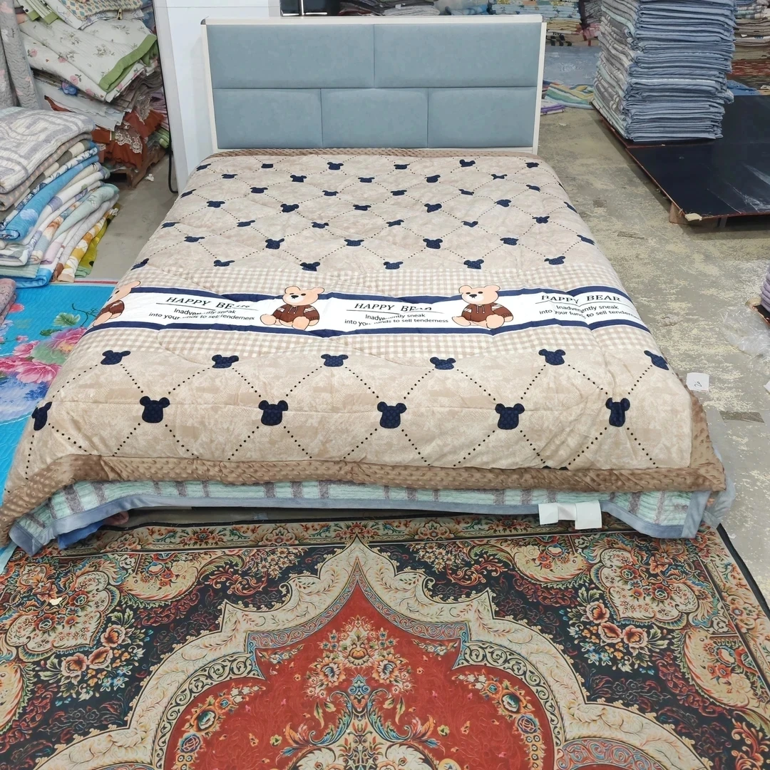 牛奶绒豆豆被《咖色坐熊》2米✕2.3米