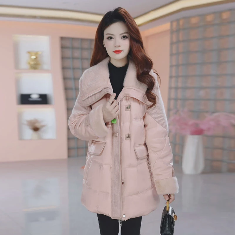【羽绒服】冬季白鸭绒羽绒服毛领百搭新款时尚气质休闲保暖外套女
