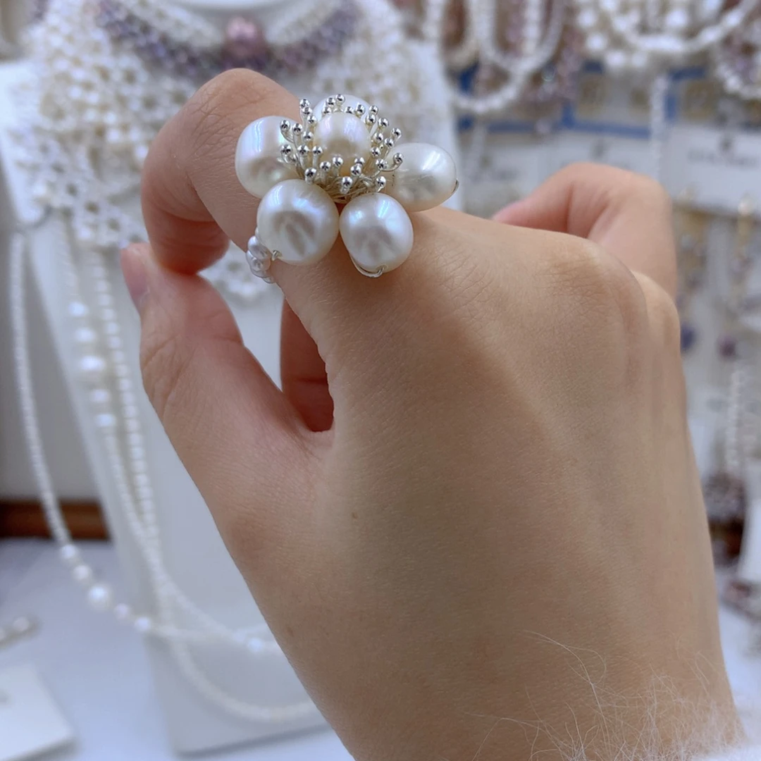 颈饰合金淡水珍珠