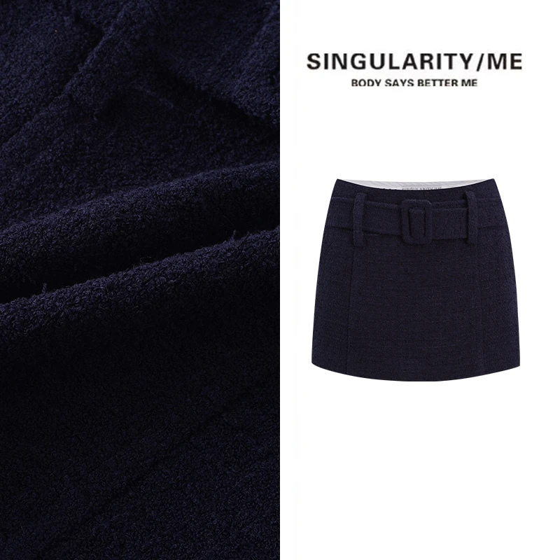 Singularity Me 2A 1248 美式复古智性美小香短裙