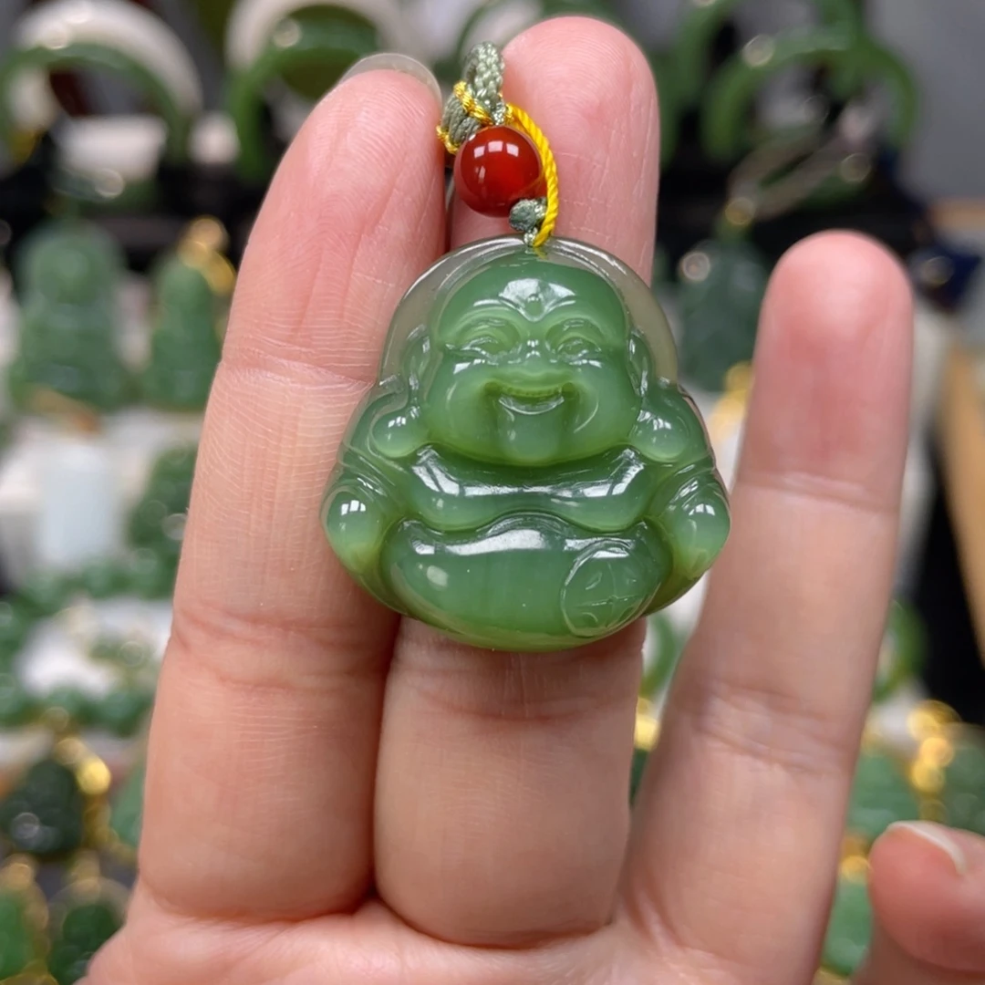 和田玉（碧玉）未镶嵌吊坠(不含链)