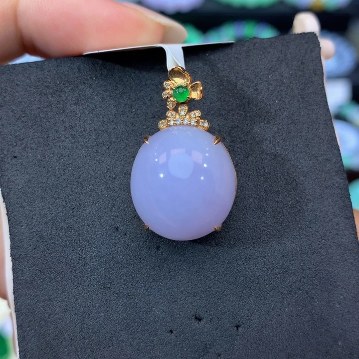 18K金镶嵌手链翡翠翡翠