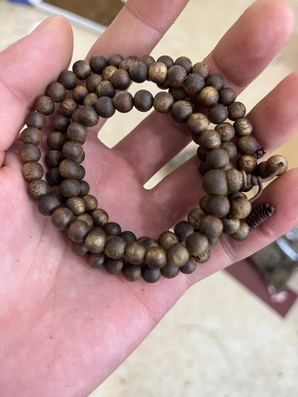 奇楠沉香0.6多圈118颗11克➕手串  多样性发一