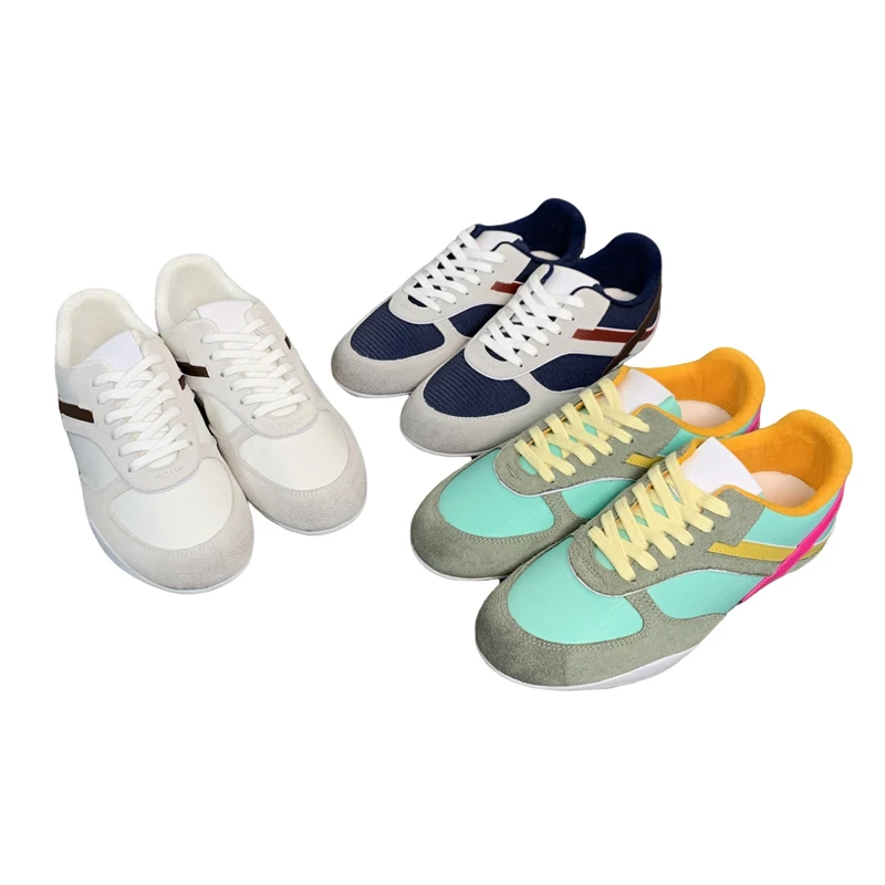 2025新款时尚休闲德训鞋百搭复古潮鞋低帮拼色系带潮流休闲鞋