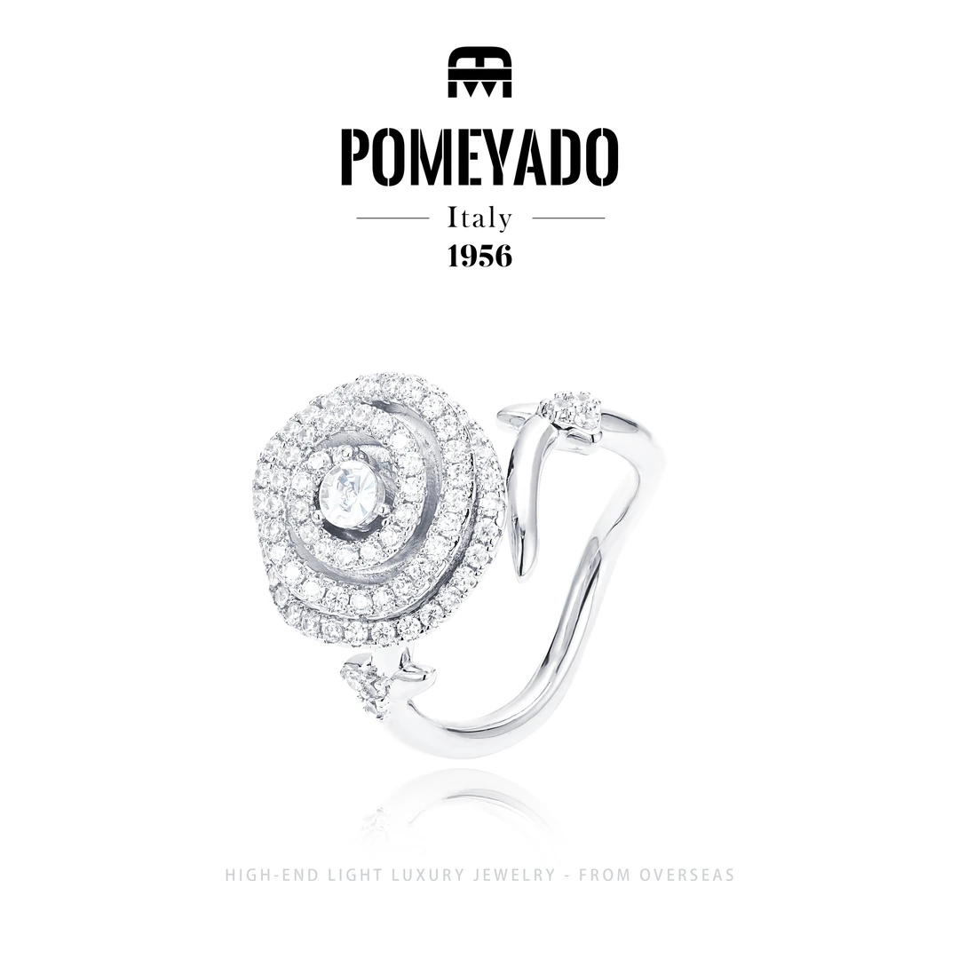 【巴黎玫瑰】Pomeyado设计师款个性戒指F2479