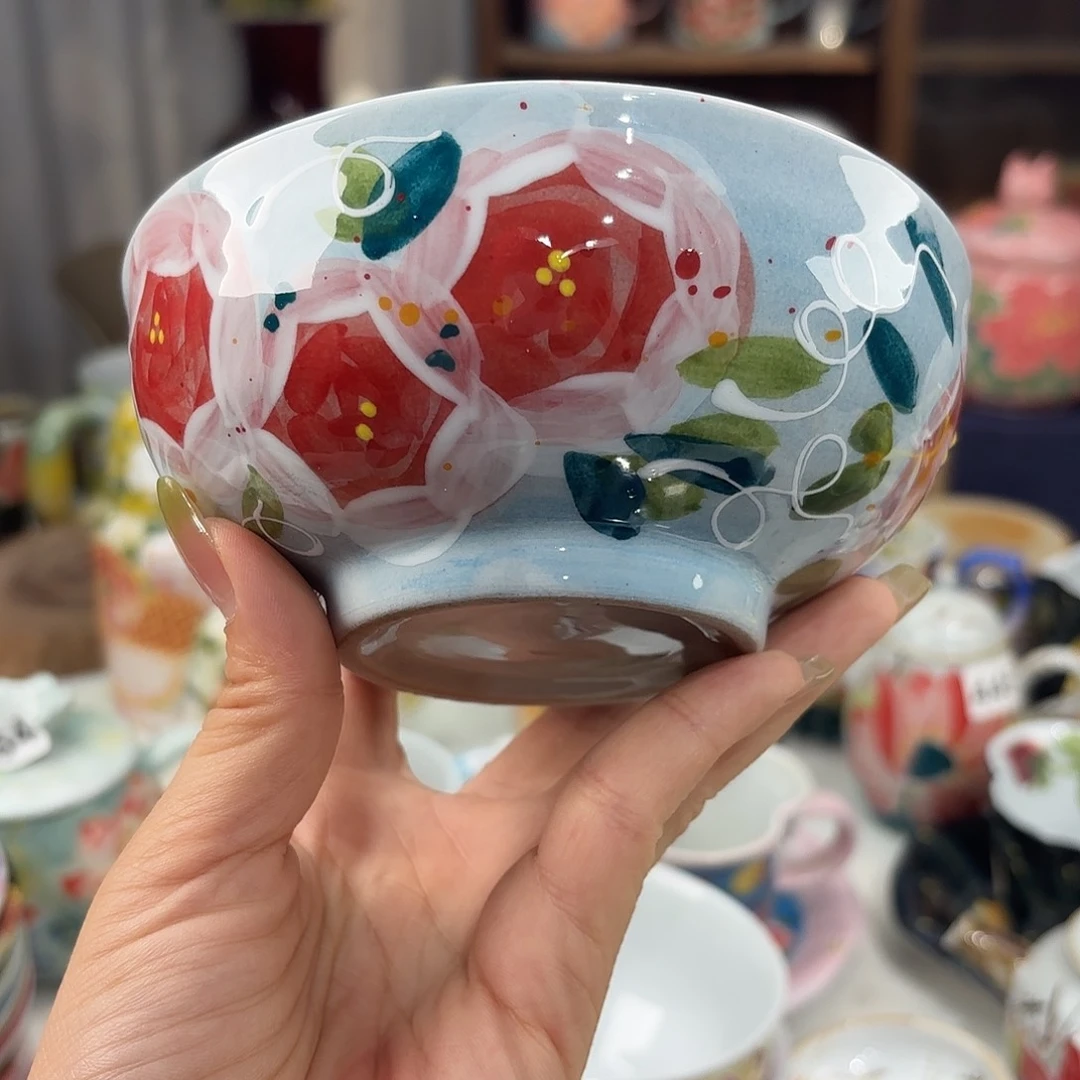 景德镇手绘高温釉下彩陶瓷茶