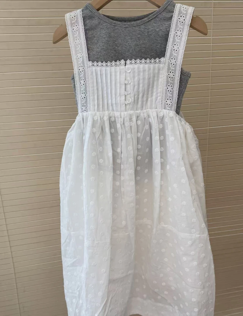 【郭郭童品】jbb➕吊带白色长裙套装7999