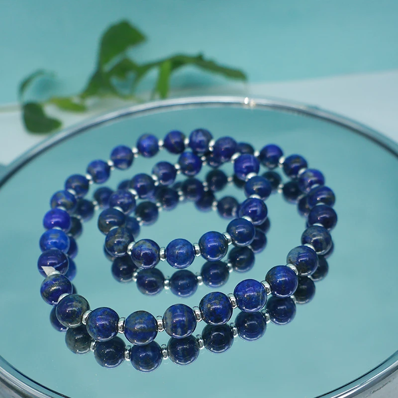 月光石/天河石/长石（处理）天然石双圈手串多圈缠绕圆珠设计时尚