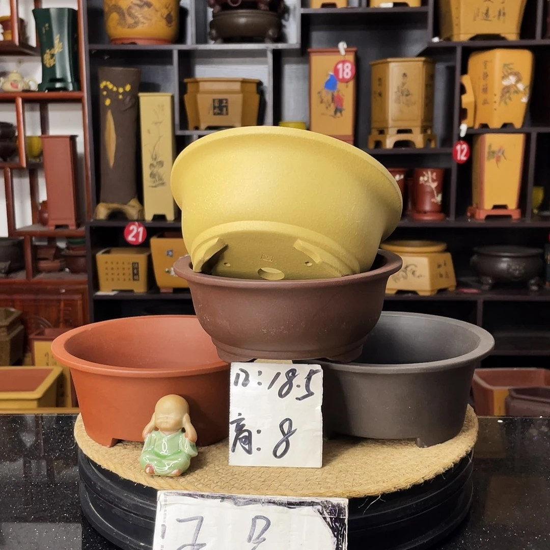 紫砂花盆婉秋紫砂