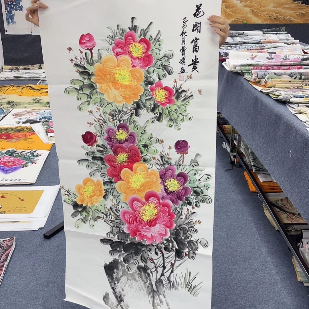 国国画作品小姐姐放漏…