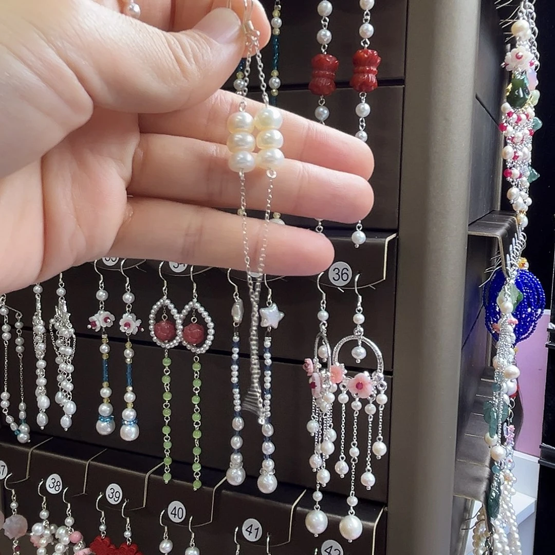 925银博雅手作S925纯银耳饰