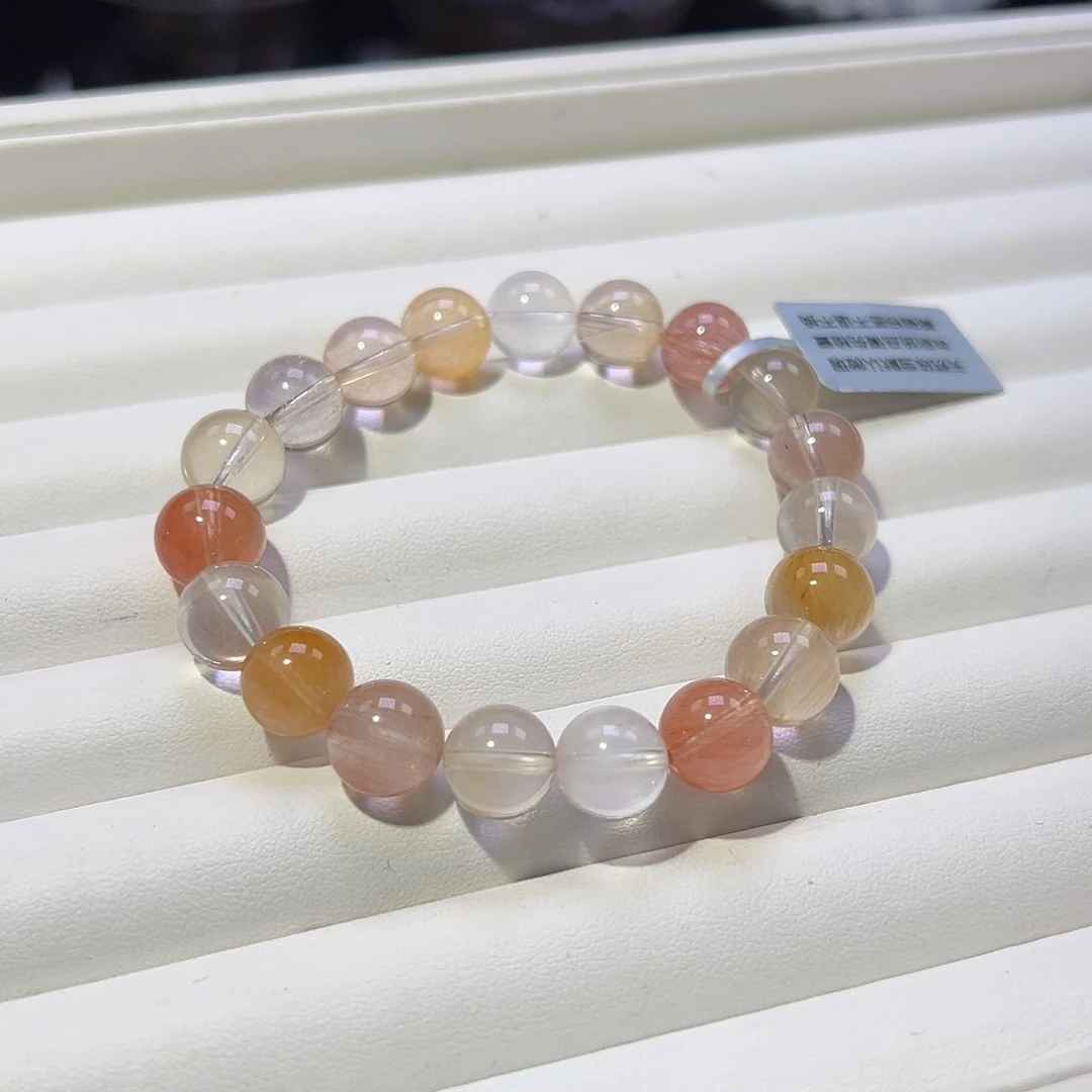 水晶手串未镶嵌毕业级仙女色彩兔毛10.1mm