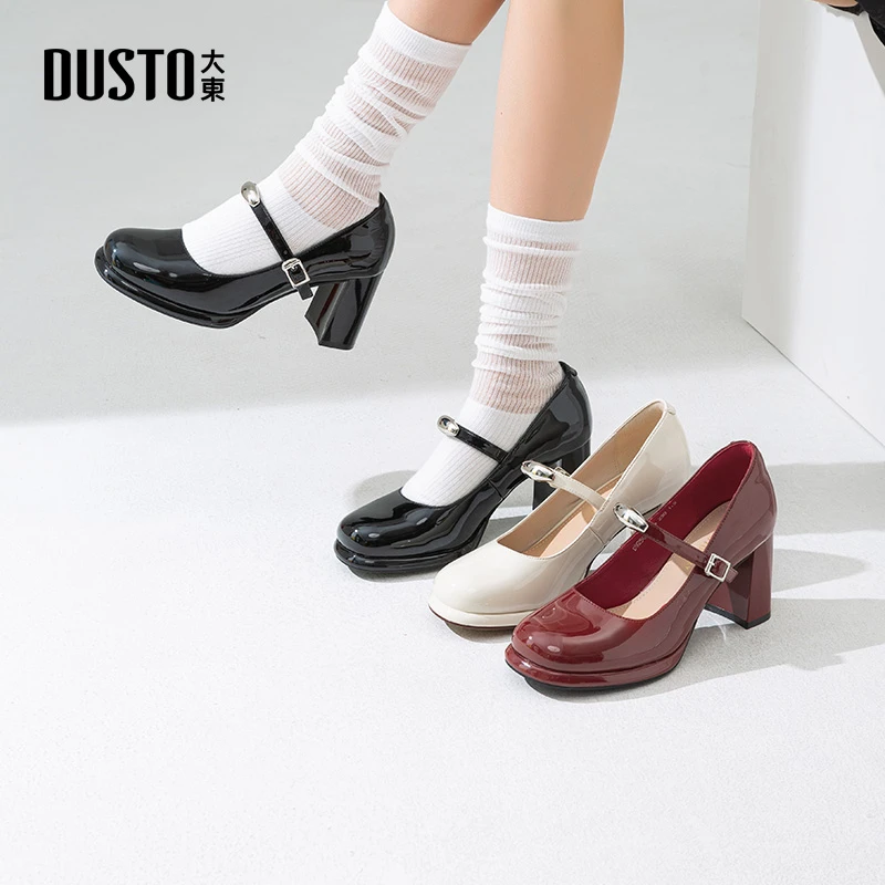 大东网红高跟鞋女夏季爆款玛丽珍增高鞋法式复古轻奢小众女鞋0197