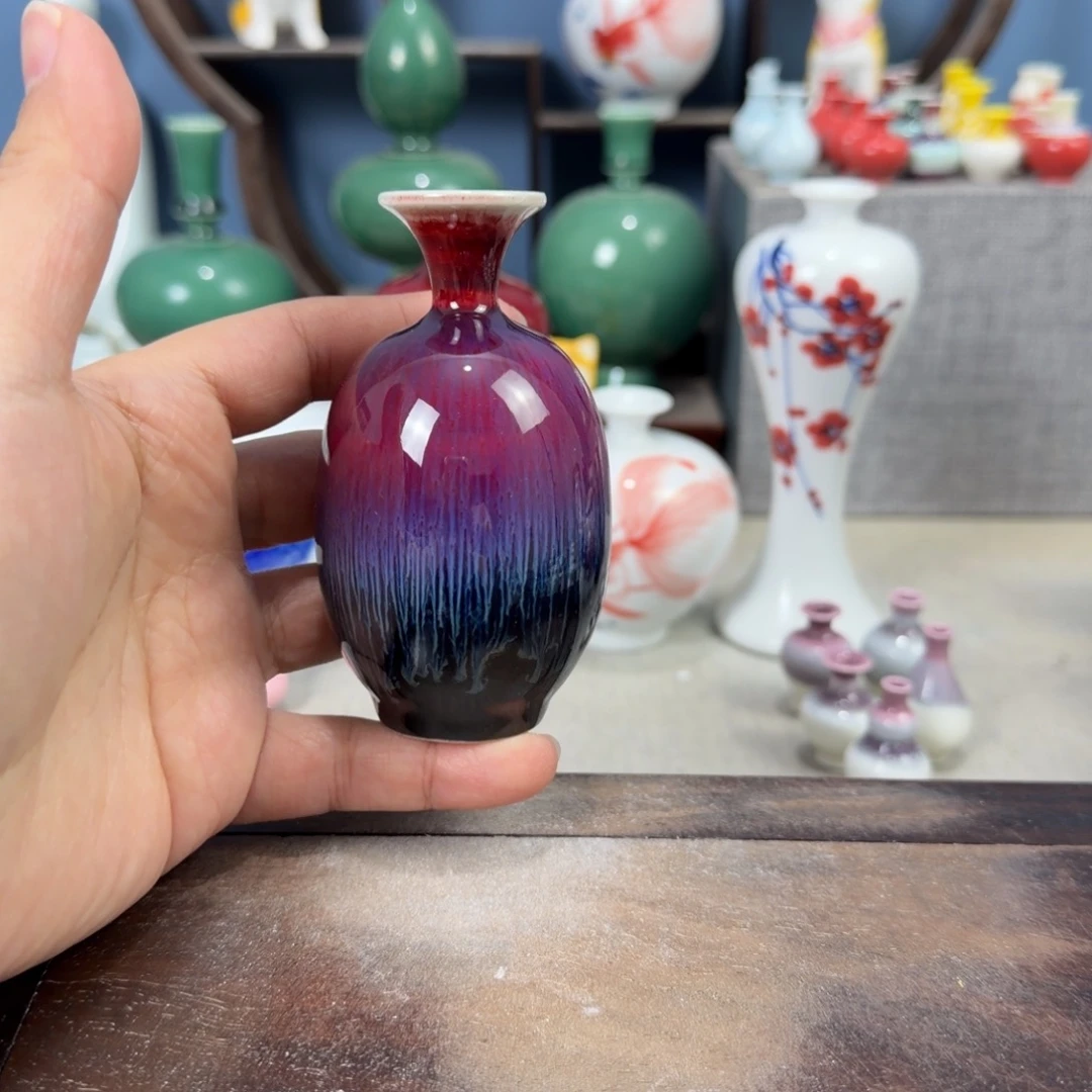 陶瓷手工小花器摆件