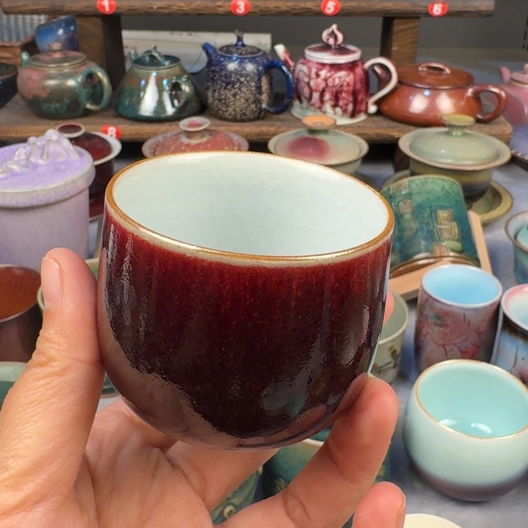 瓷片钧瓷单杯钧瓷单杯钧瓷单杯