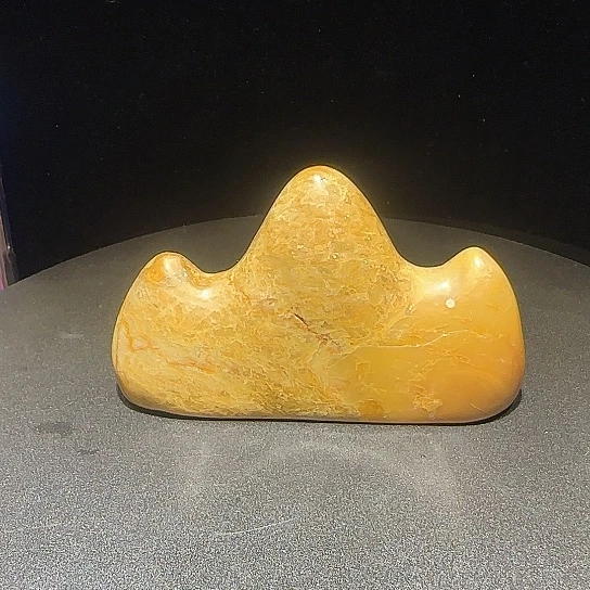 寿山石山字笔搁摆件