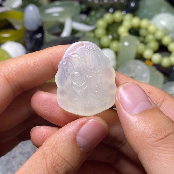 岫玉天然岫玉颈饰未镶嵌抖****间