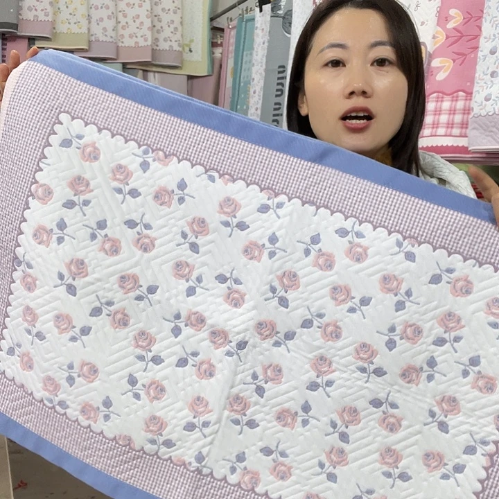 棉特价蓝色玫瑰花