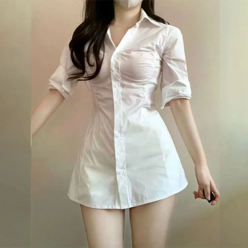 法式性感气质显瘦夏季时尚设计感小众复古修身收腰女装连衣裙 酷