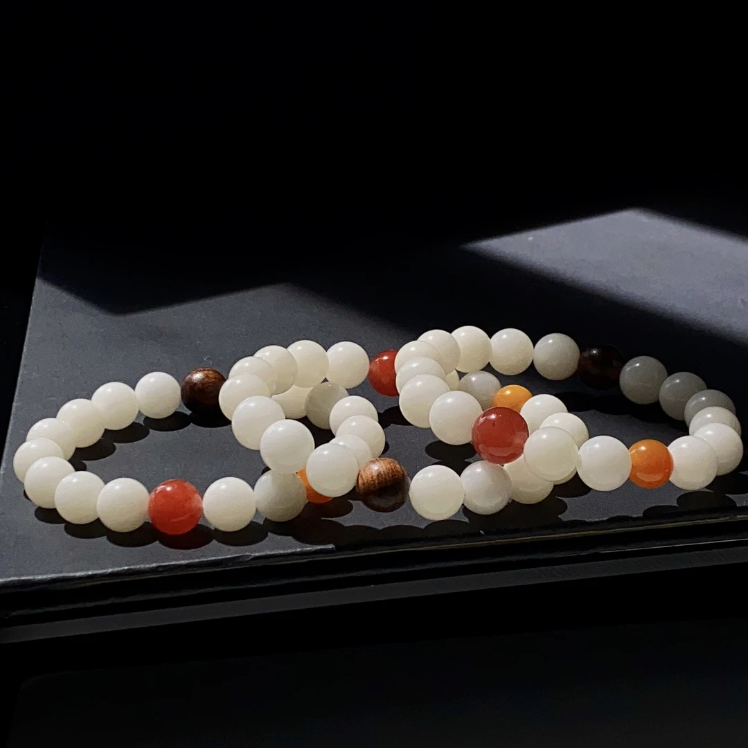 1006/ 南红9+单珠设计款文玩菩提手串/多样性发货/发一件