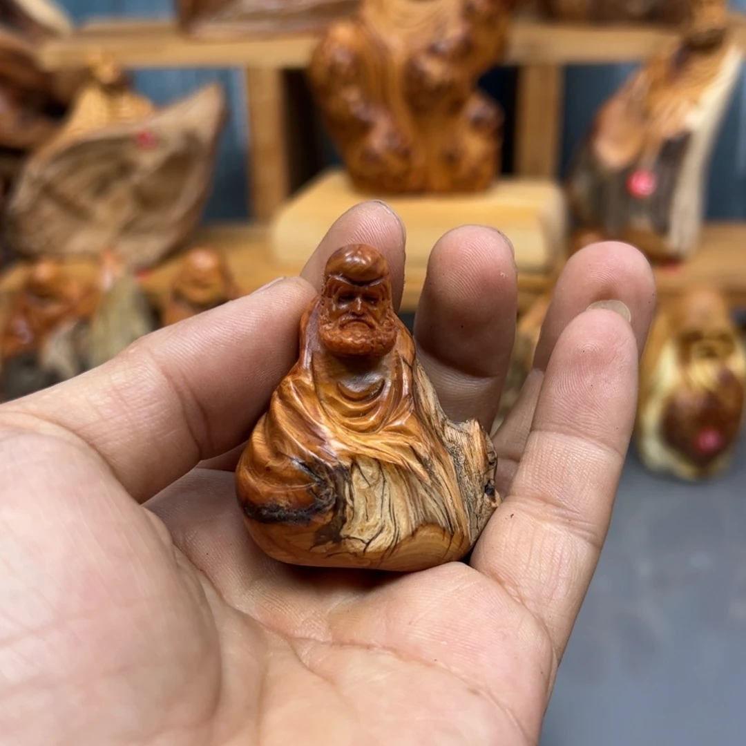 水***痕木崖柏木摆件手把件