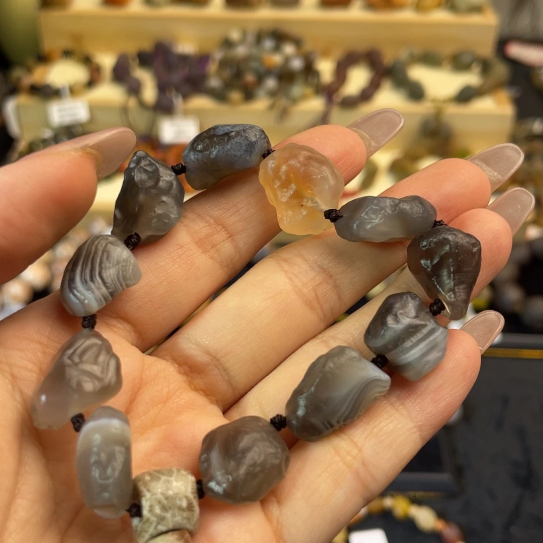 玛瑙/玉髓未镶嵌手链