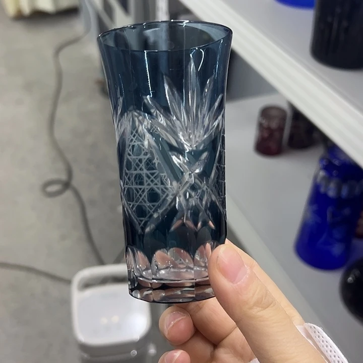 平底款水晶玻璃微瑕一个