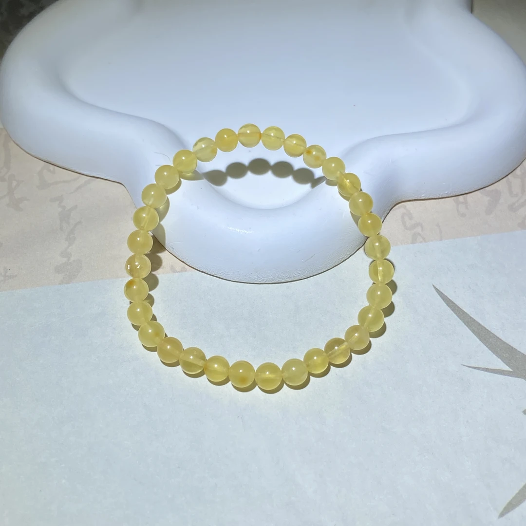 SC5211 蜜蜡手串约卡6.5mm