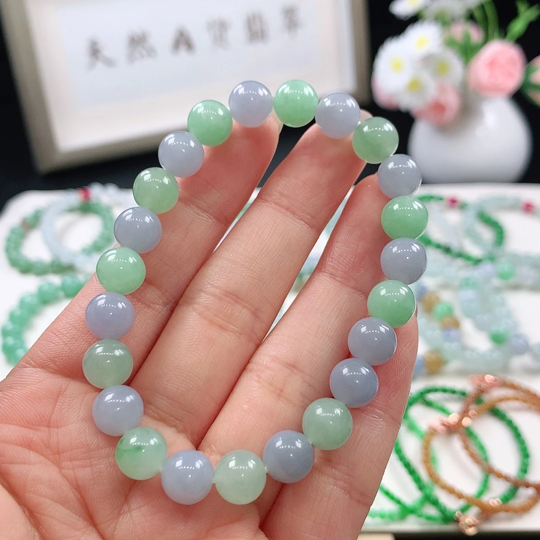 翡翠未镶嵌手链8.3mm