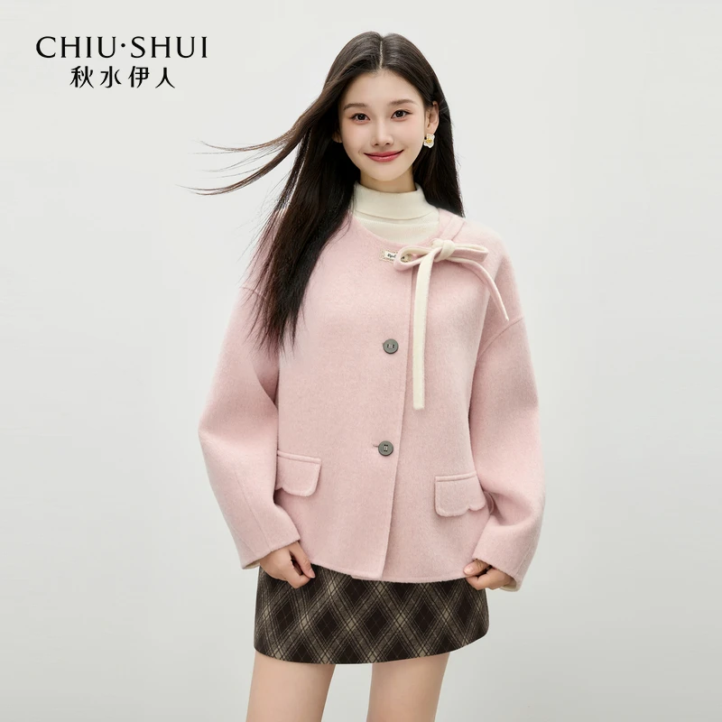 【小春专属】秋水伊人毛呢外套双面呢大衣625409A130086