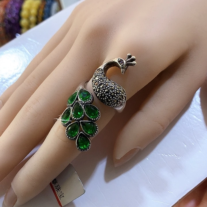 非金属锆石戒指时尚潮流款