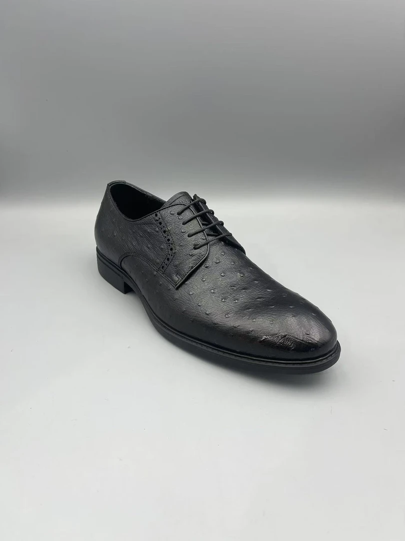 新款轻质厚底系带男士真皮鞋休闲鞋C618