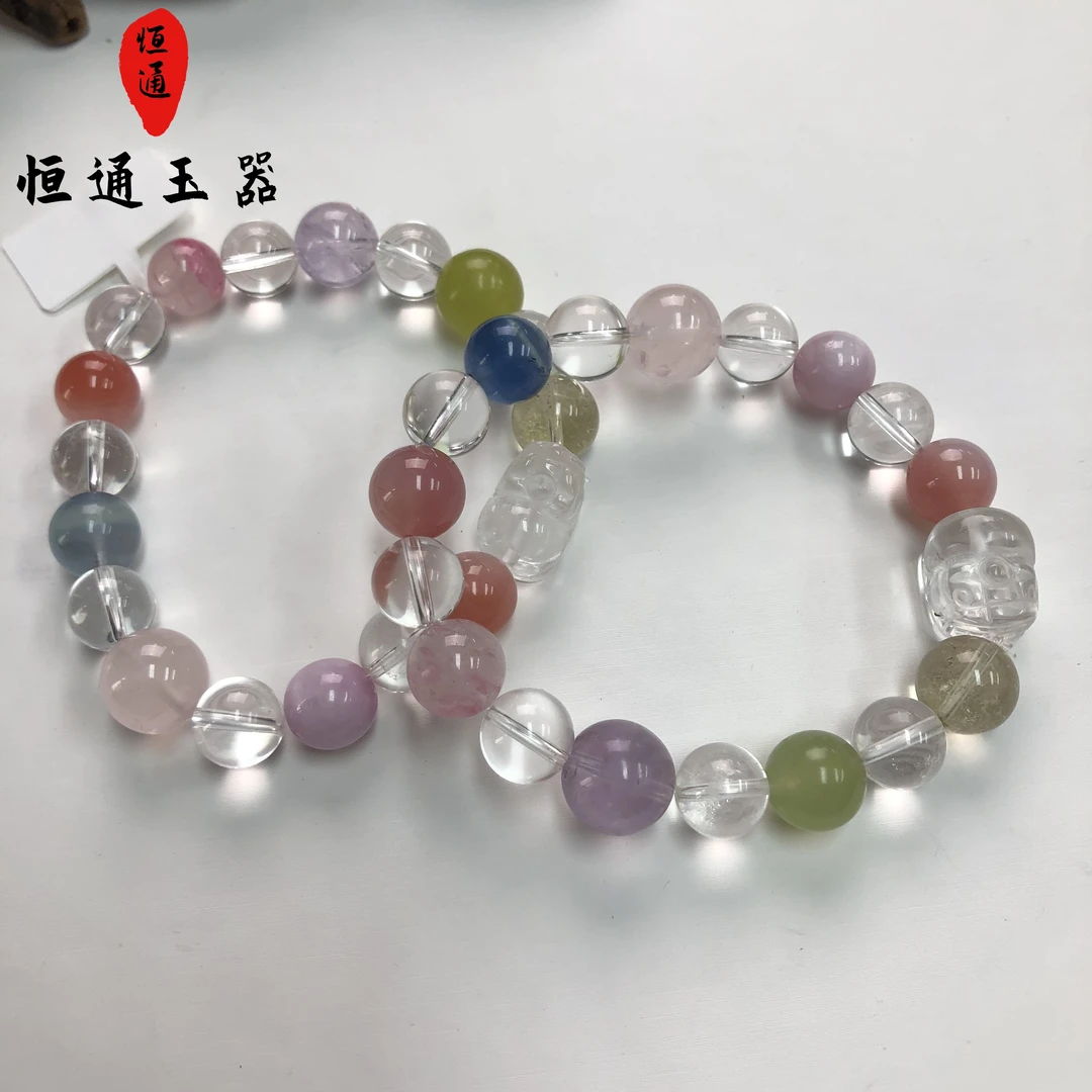 水晶貔貅多宝手串约10mm多样性发一0f-180