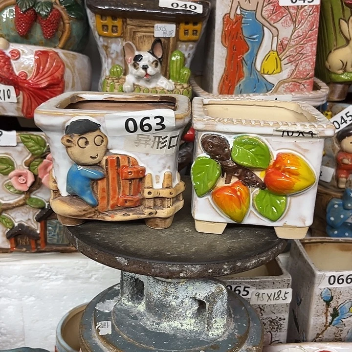 粗陶材质多肉花盆